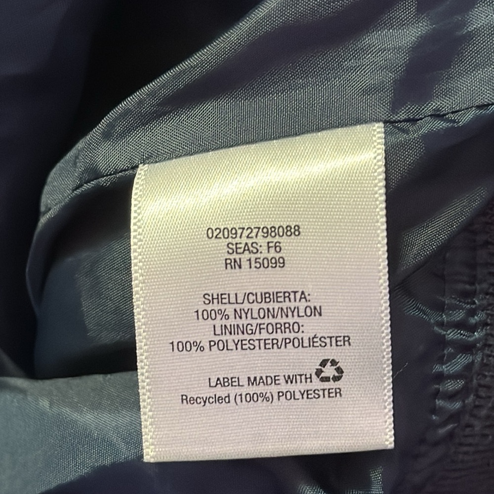 SIMPLY STYLED Lightweight Navy Blue Windbreaker Jacket Sz XL - Picture 11 of 12
